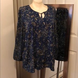 Gorgeous Paisley tunic in dark teal